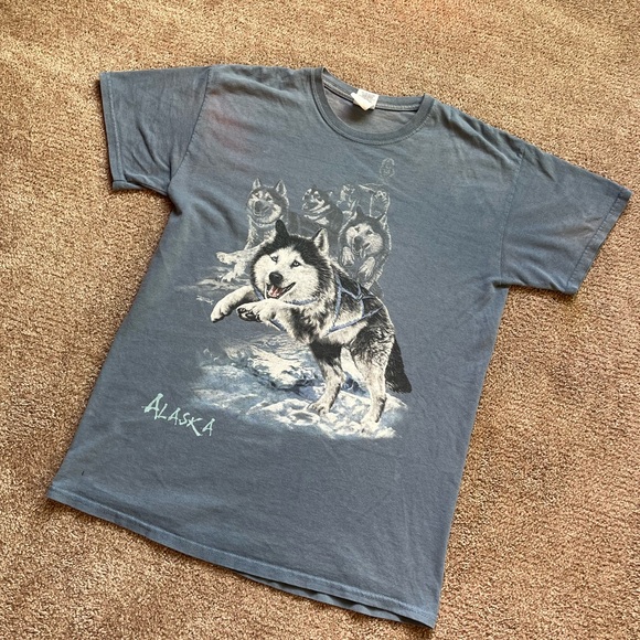 VTG 00’s / Y2K Alaska Wolves Nature Tee - Picture 2 of 5